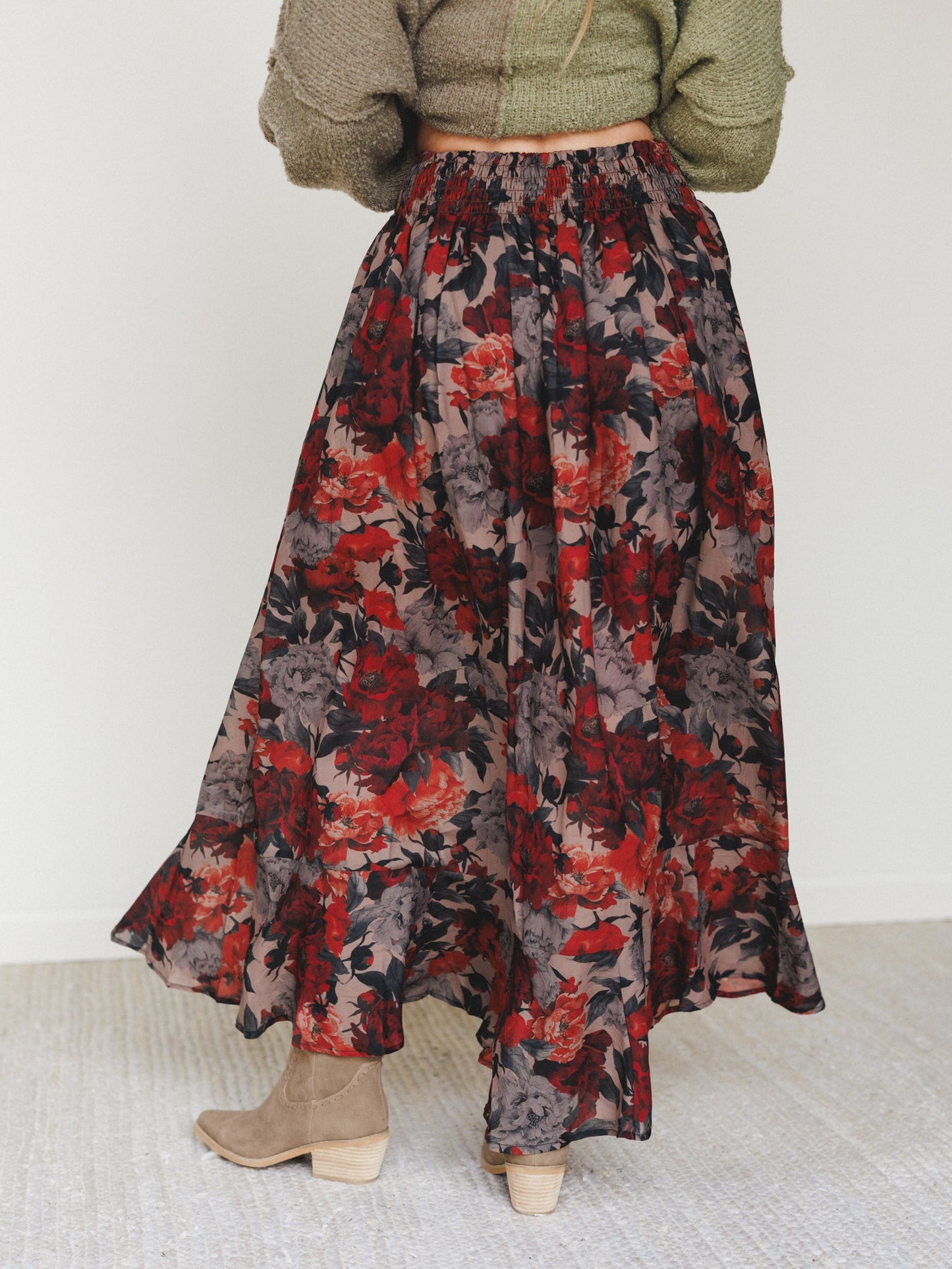 Lunar Bloom Skirt - Natural