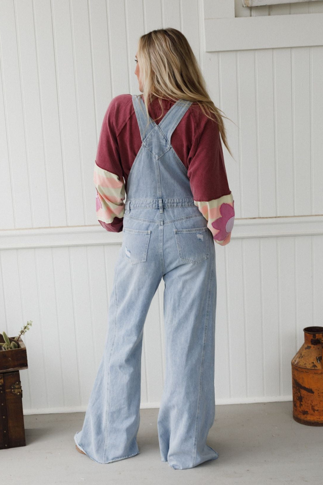 The Nest Cali Dream Denim Overalls - Light Wash