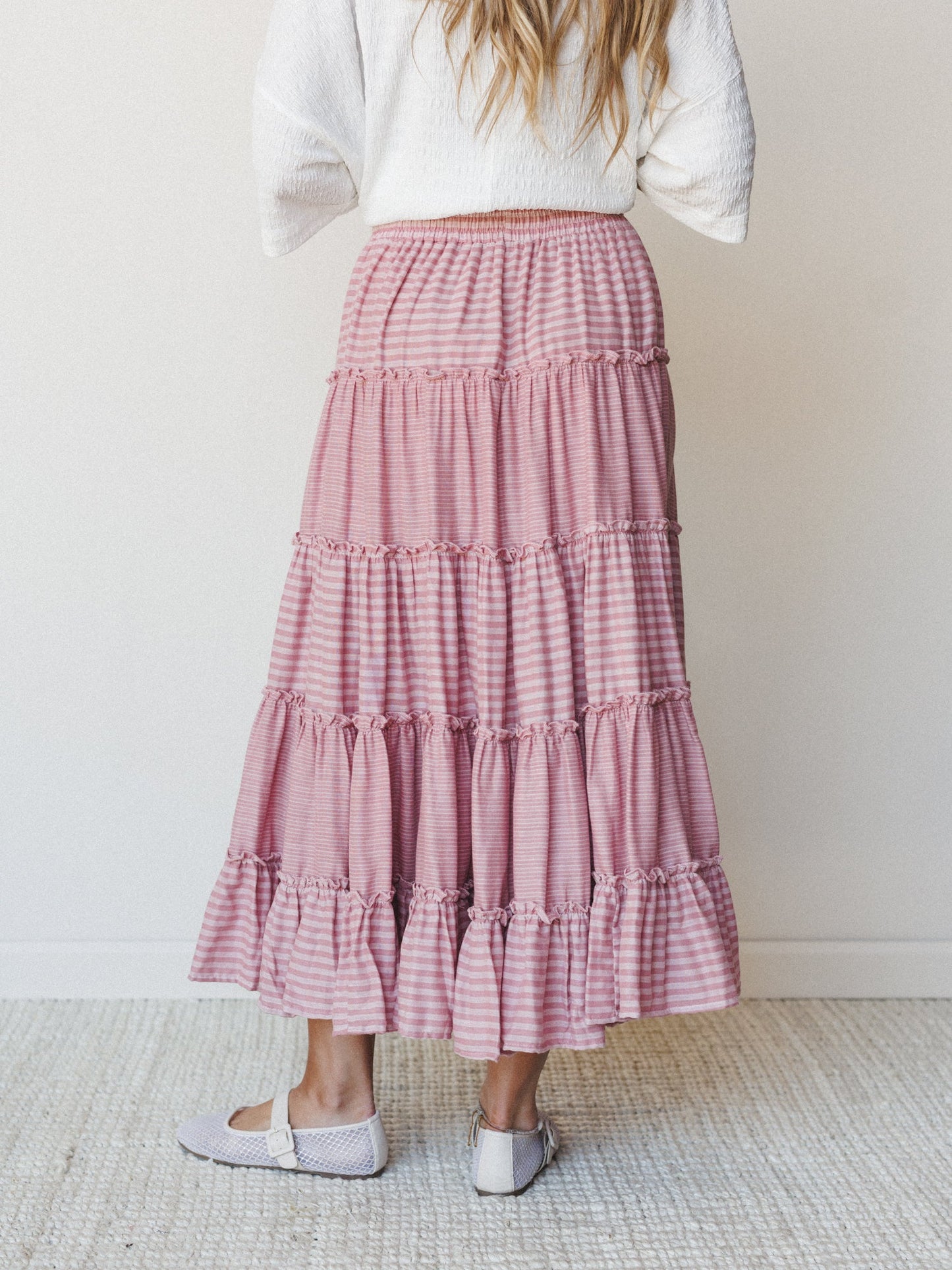 Twirling Affairs Maxi Skirt - Pink