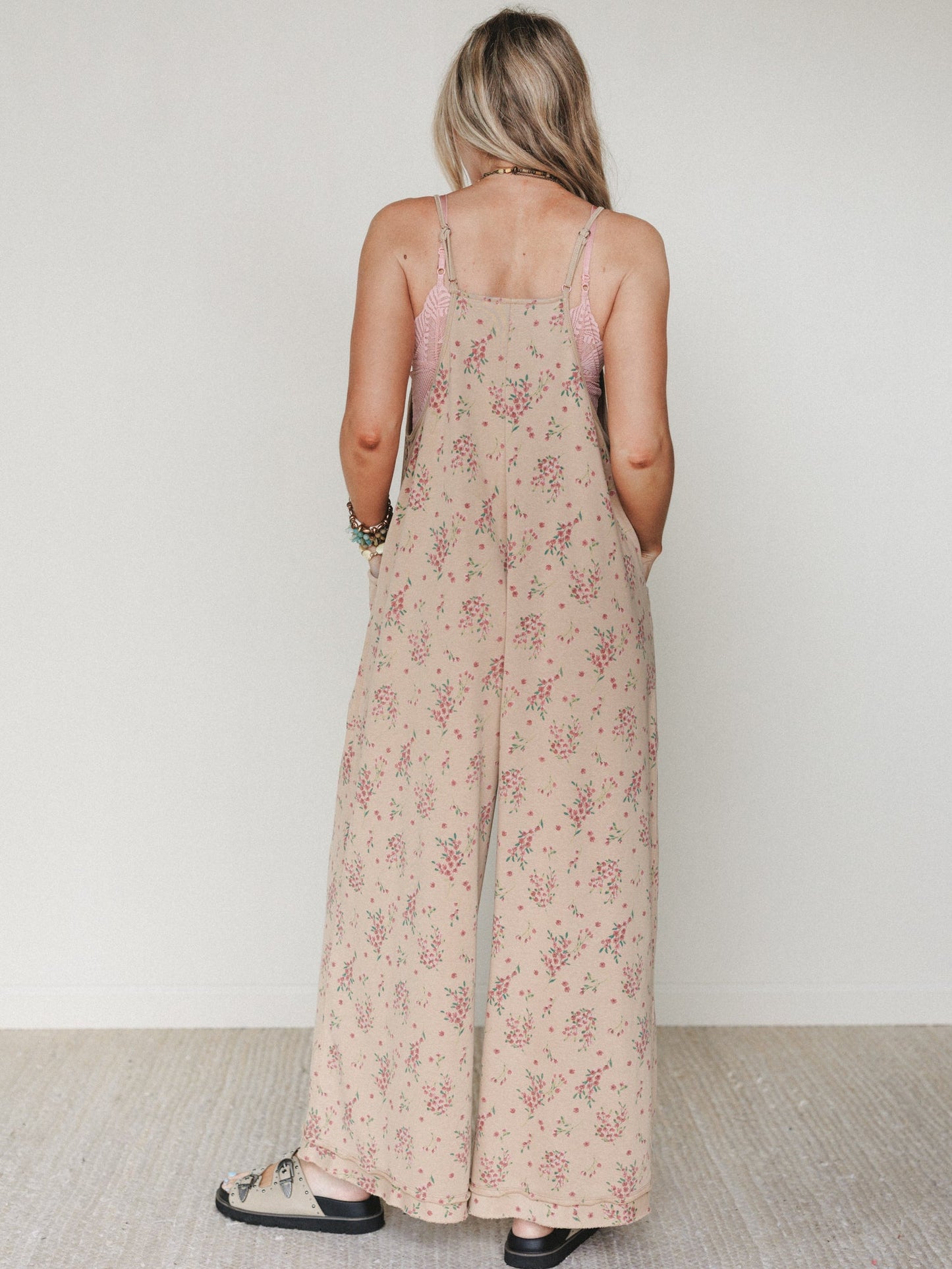 Frills and Frolic Jumpsuit - Khaki