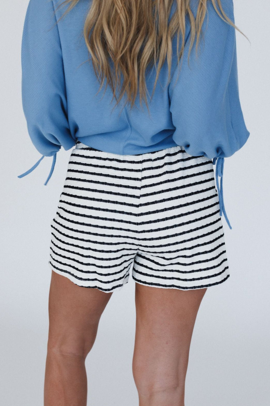 Seaside Stripe Shorts - Black