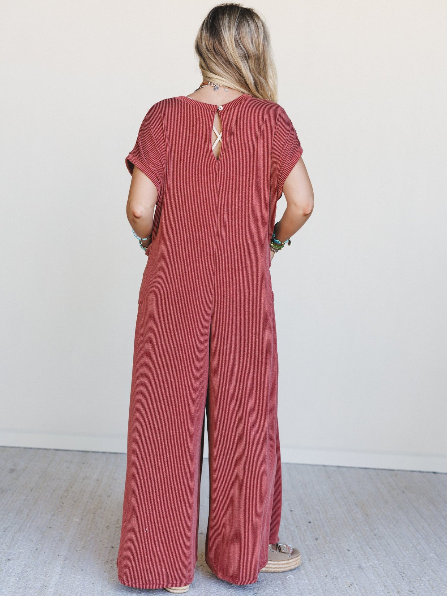 The Nest Moon Glow Jumpsuit - Rust