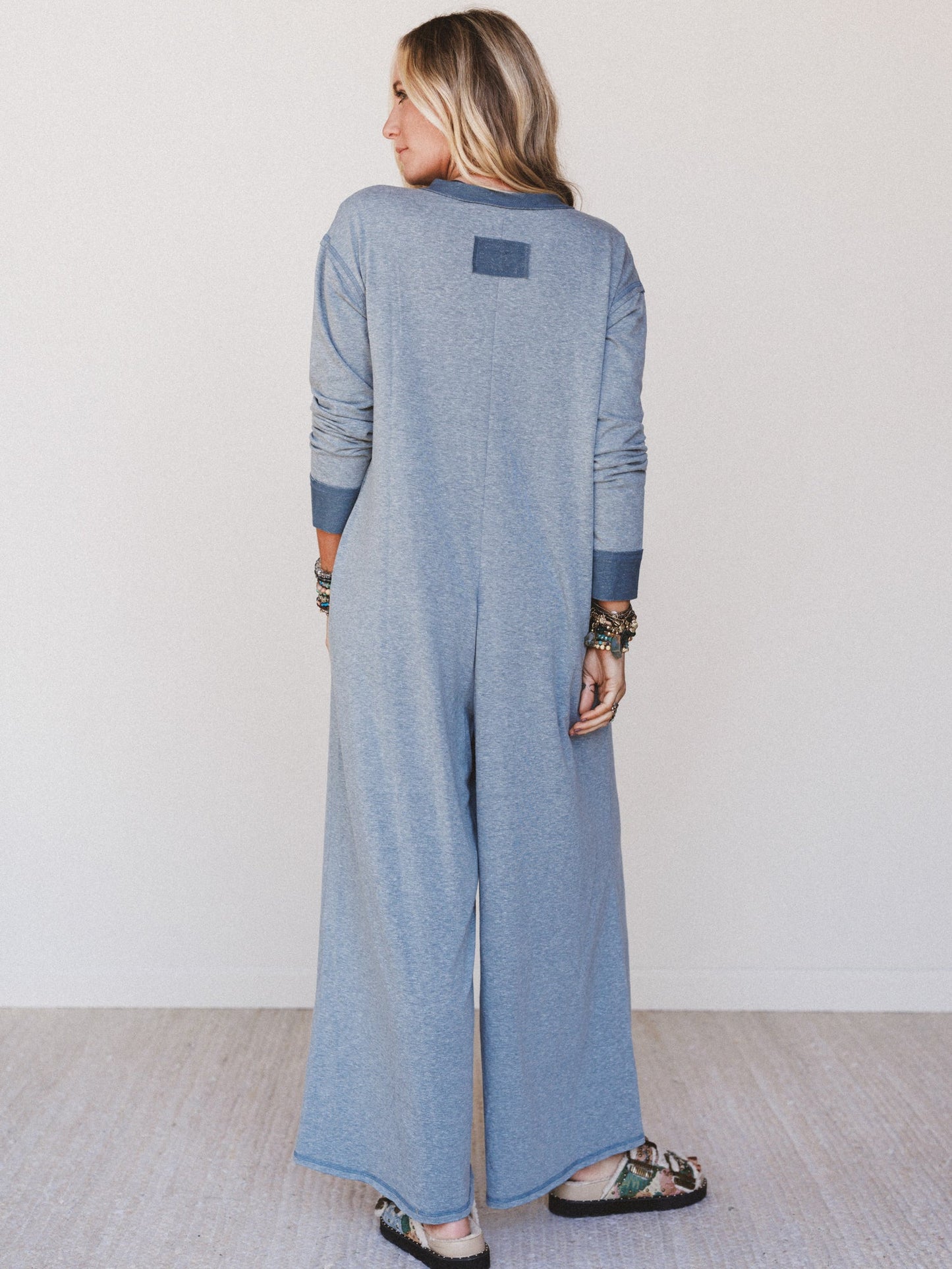 The Nest Jodi Long Sleeve Jumpsuit - Teal