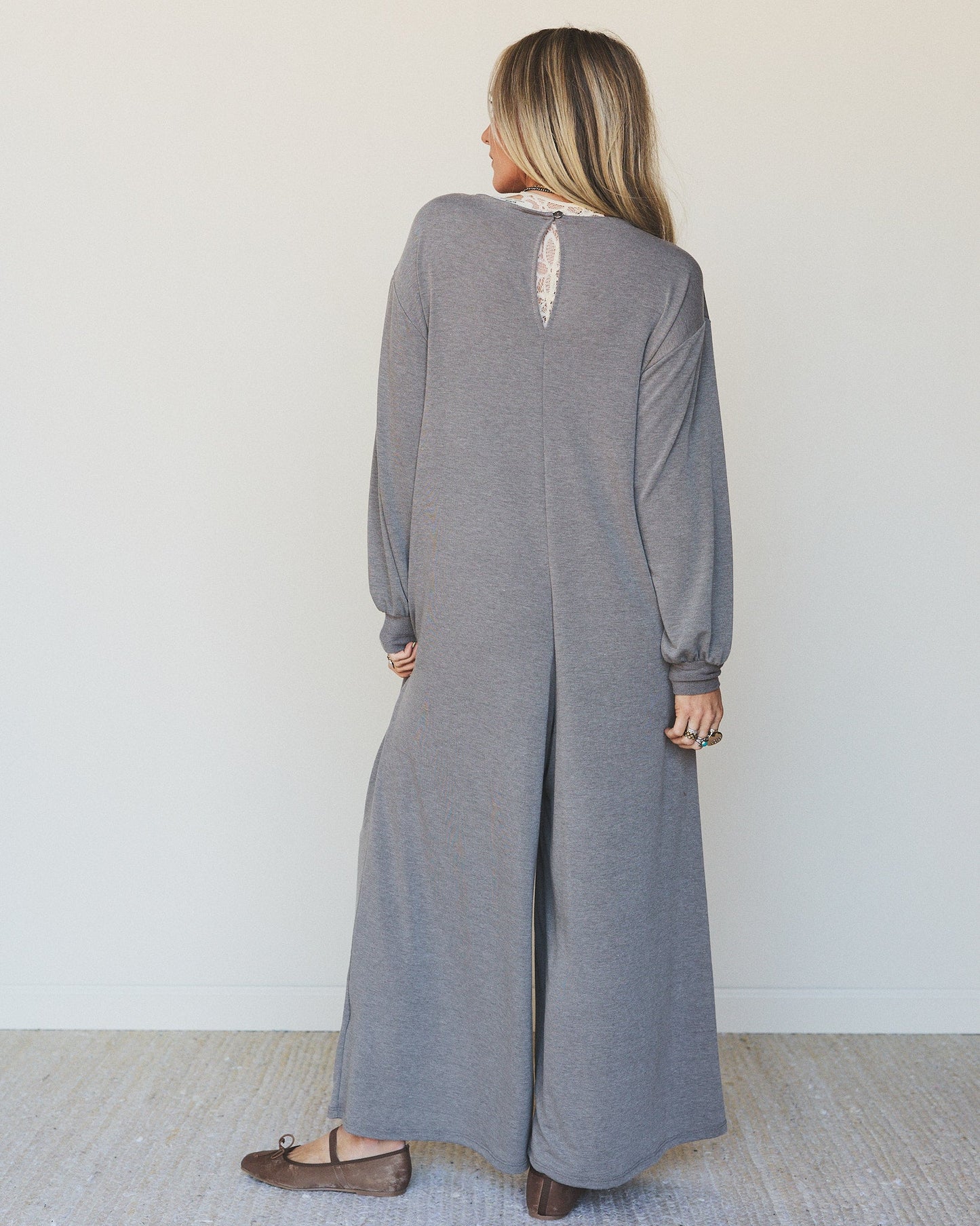 The Nest Dahlia Darling Wide Leg Jumpsuit - Brown