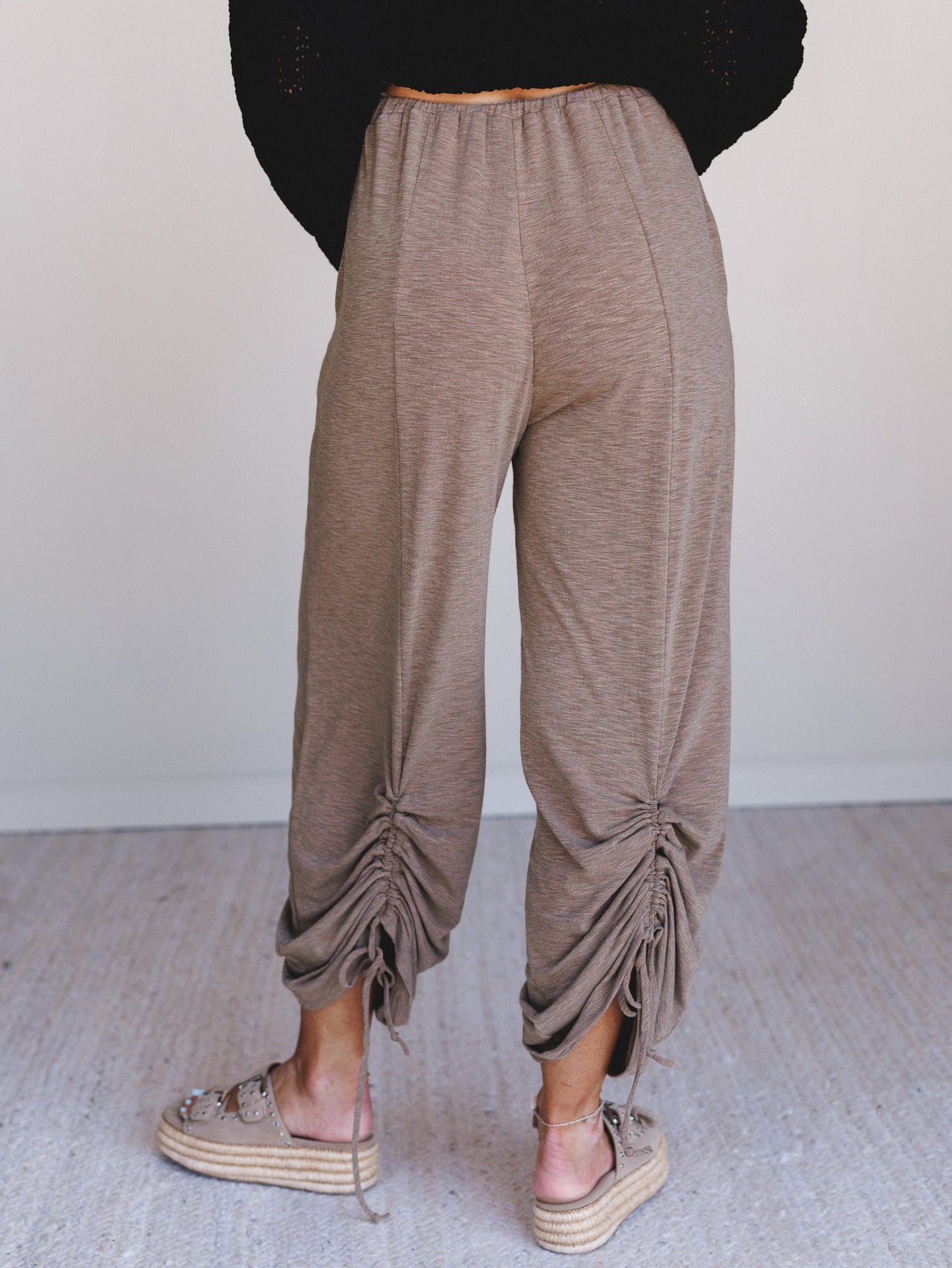 The Nest Solie Cinched Pants - Mocha