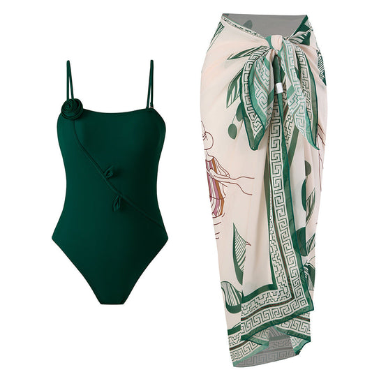 3D Ruffle One-Piece Swimsuit