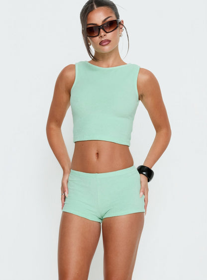 Henree Terry Set Mint Green