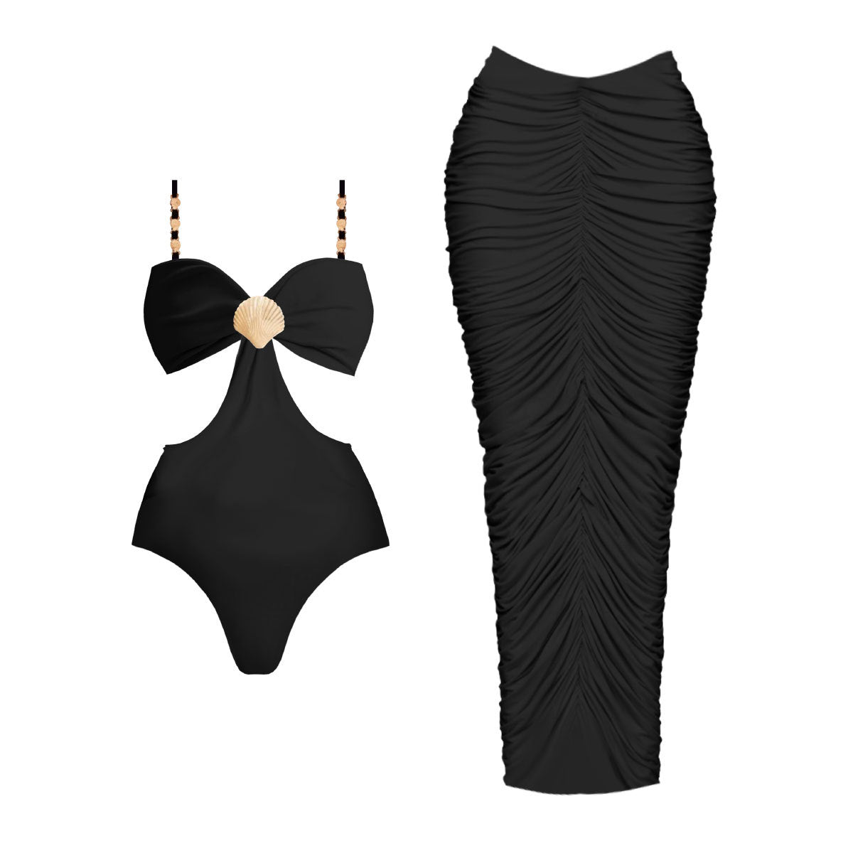 Black One-Piece Swimsuit