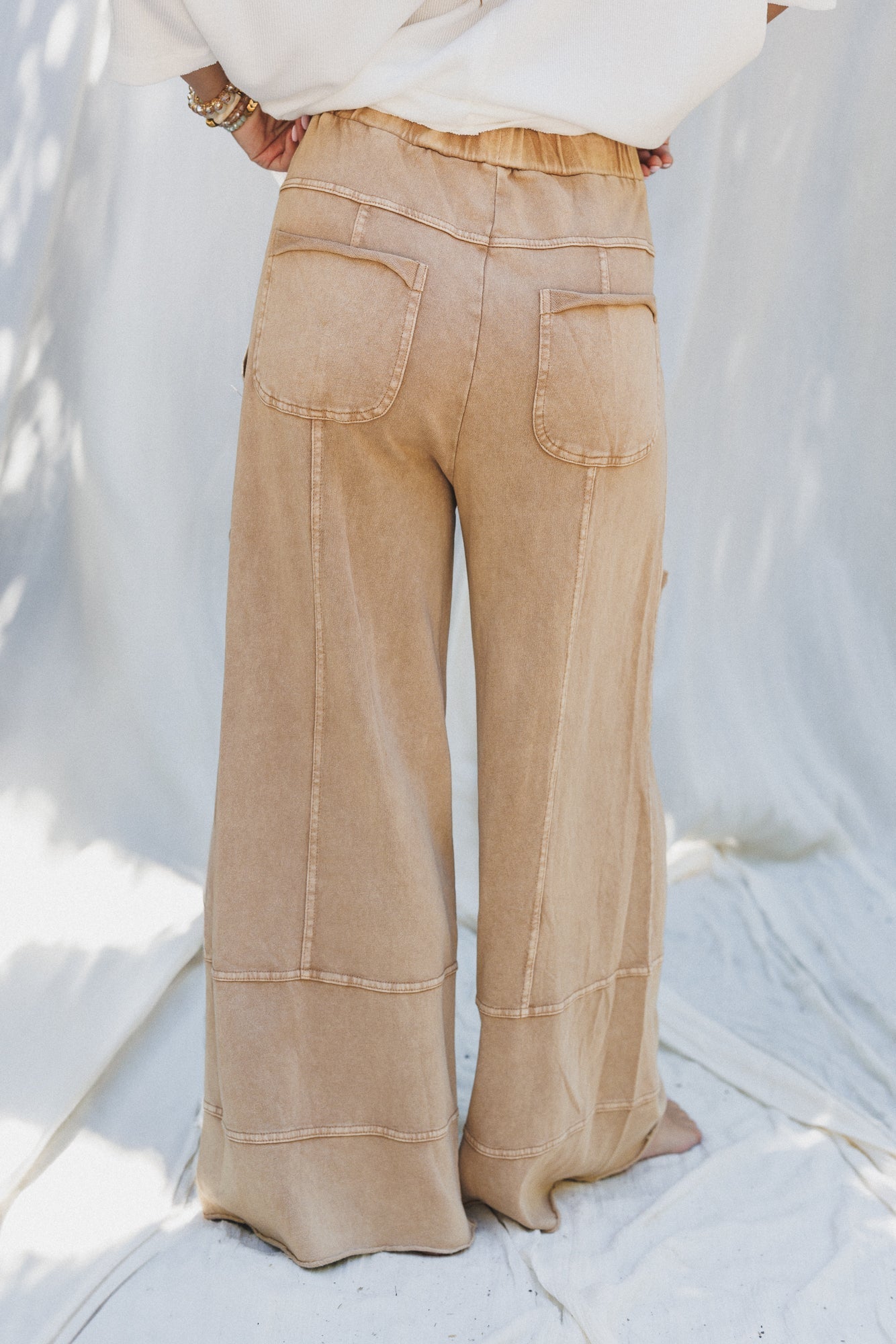 Lucky One Wide Leg Pant - Camel
