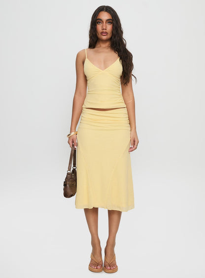 Zylen Cami Set Yellow
