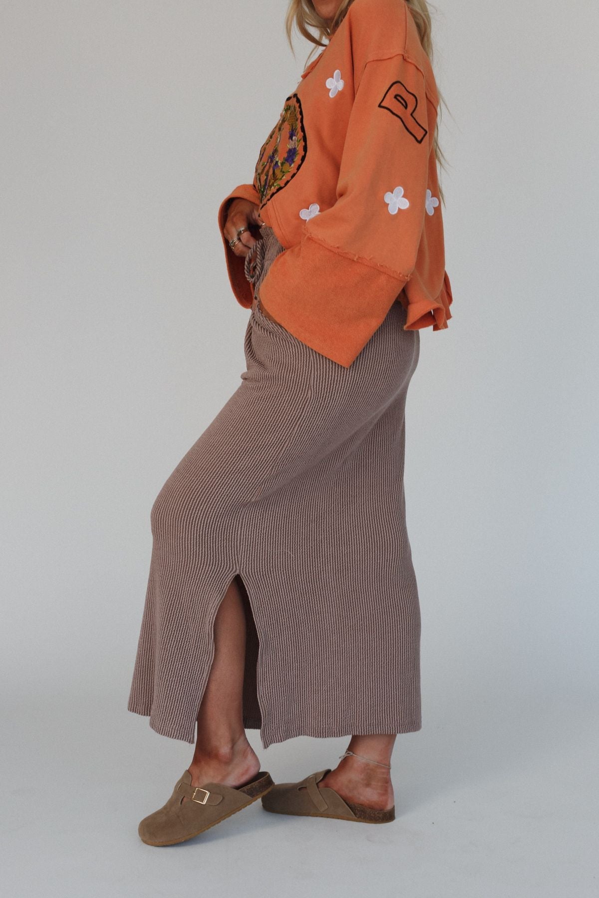 The Nest Desert Rose Maxi Skirt - Acorn
