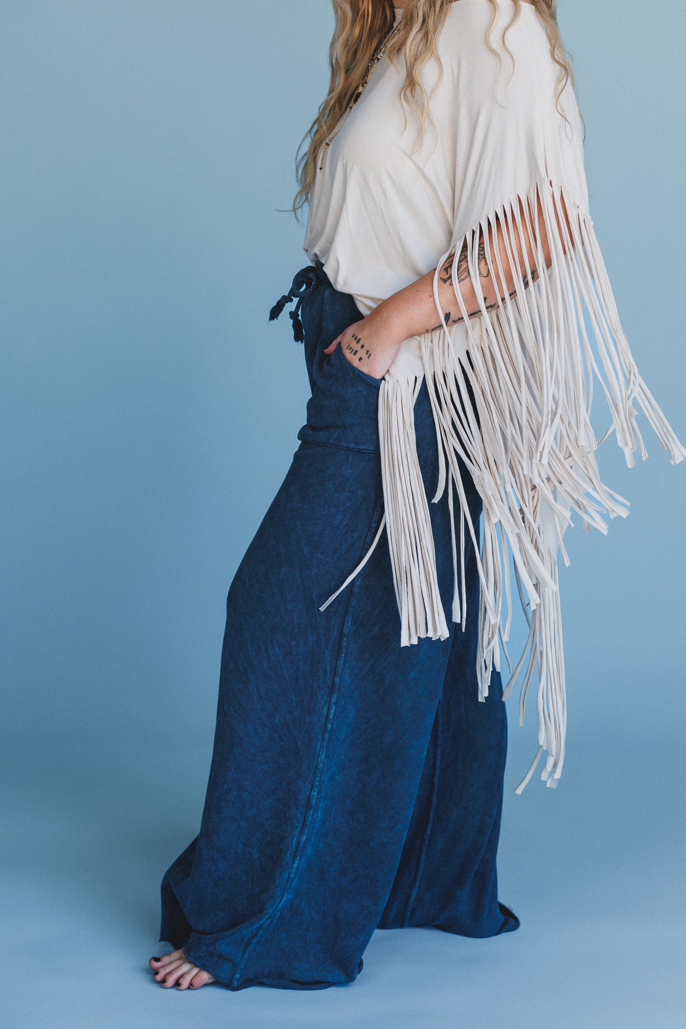Relaxing Robin Wide Leg Pant - New Navy