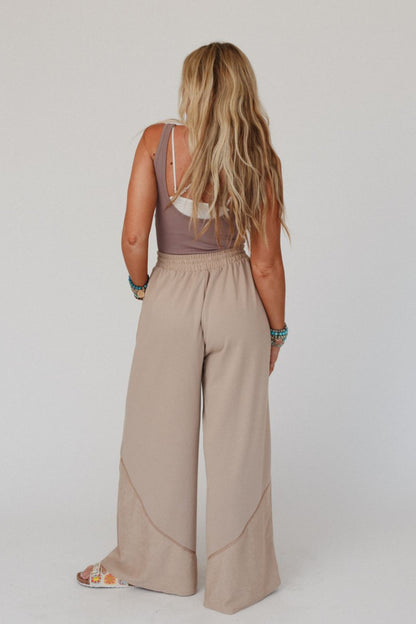 The Nest All Set Wide Leg Pants - Cuban Sand