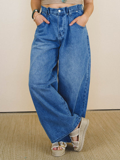 Jenny Cool Trouser Jeans - Denim Blue