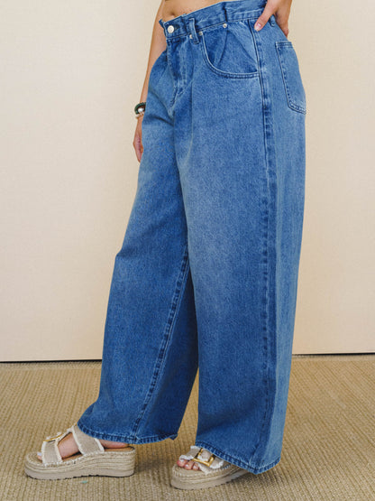 Jenny Cool Trouser Jeans - Denim Blue