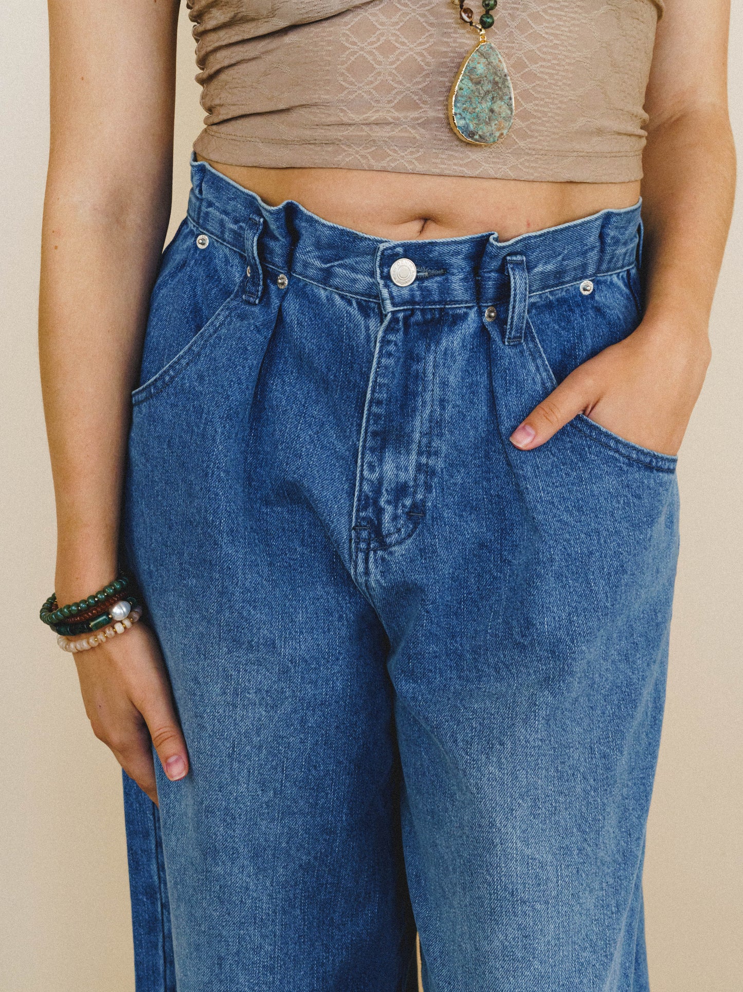 Jenny Cool Trouser Jeans - Denim Blue