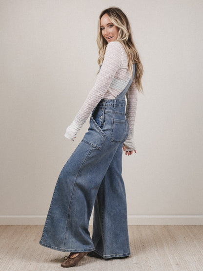 Above All Overalls - Medium Denim