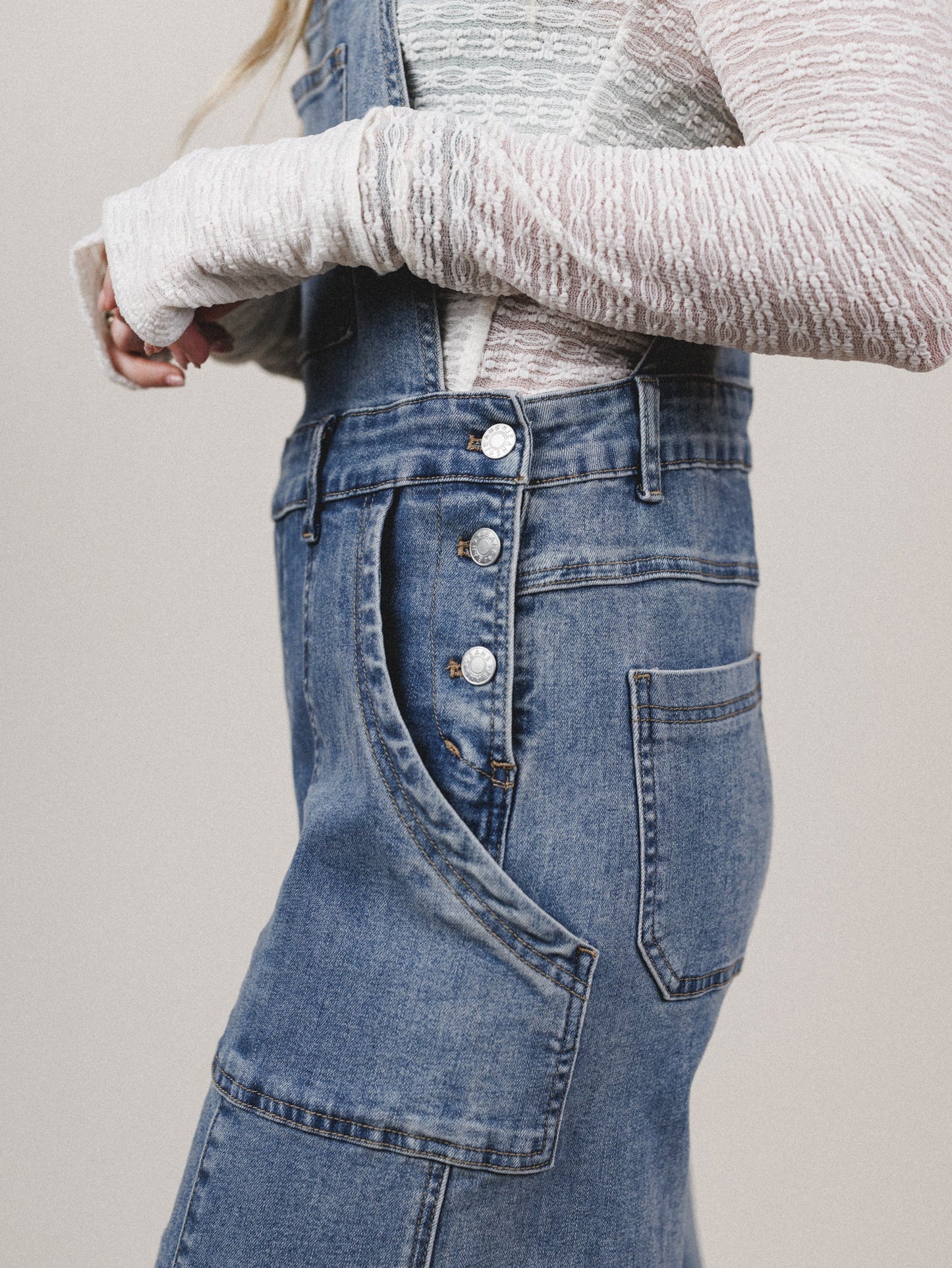 Above All Overalls - Medium Denim