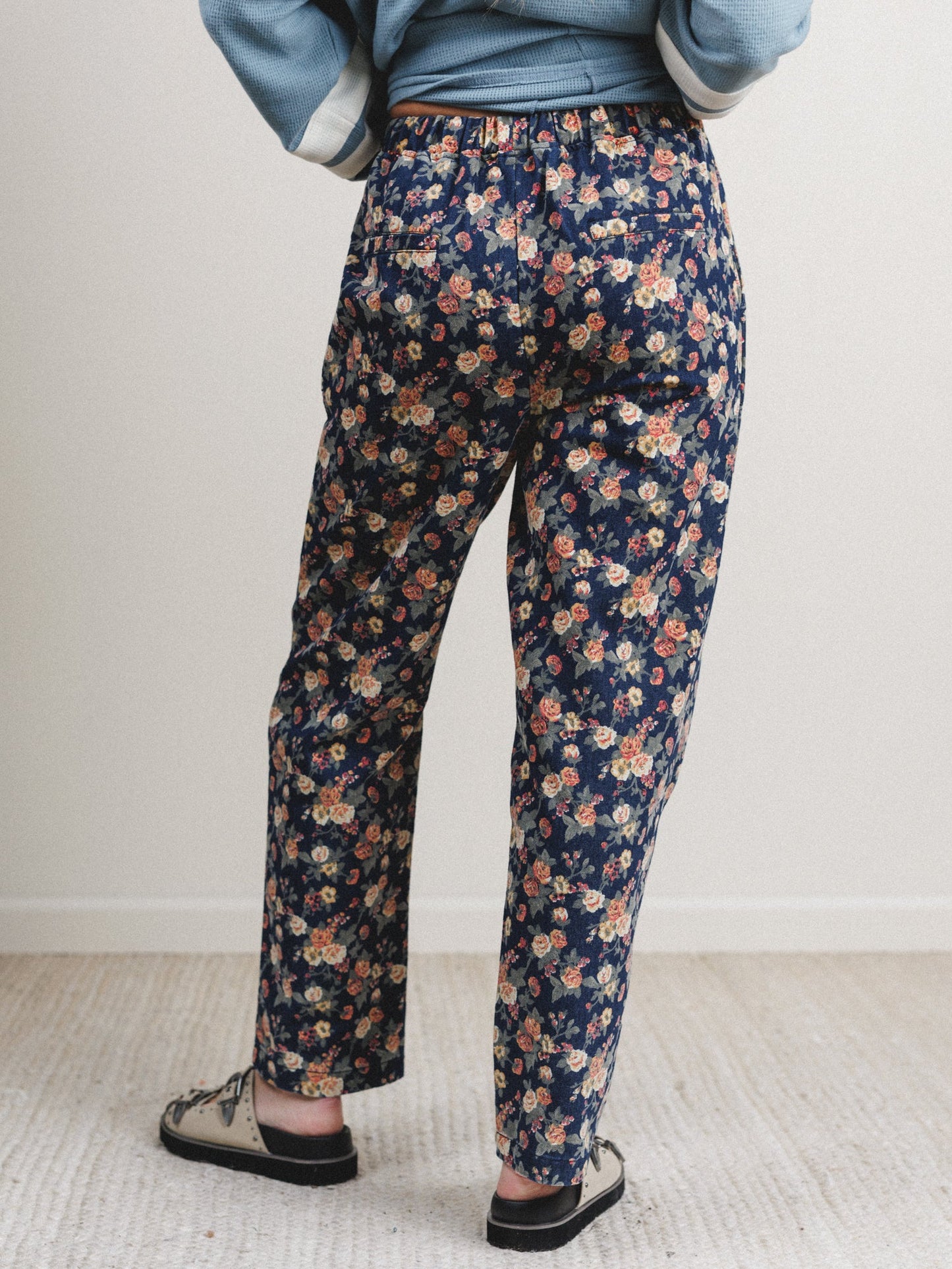 Flower Patch Jeans - Denim