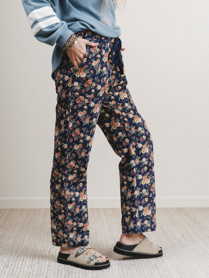 Flower Patch Jeans - Denim