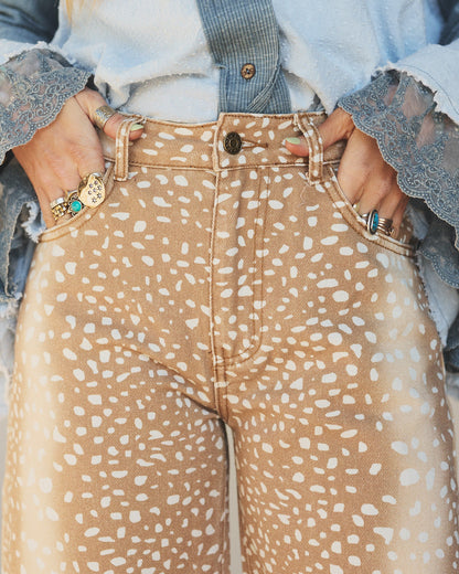 Bambi Deer Jeans - Camel