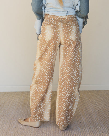 Bambi Deer Jeans - Camel