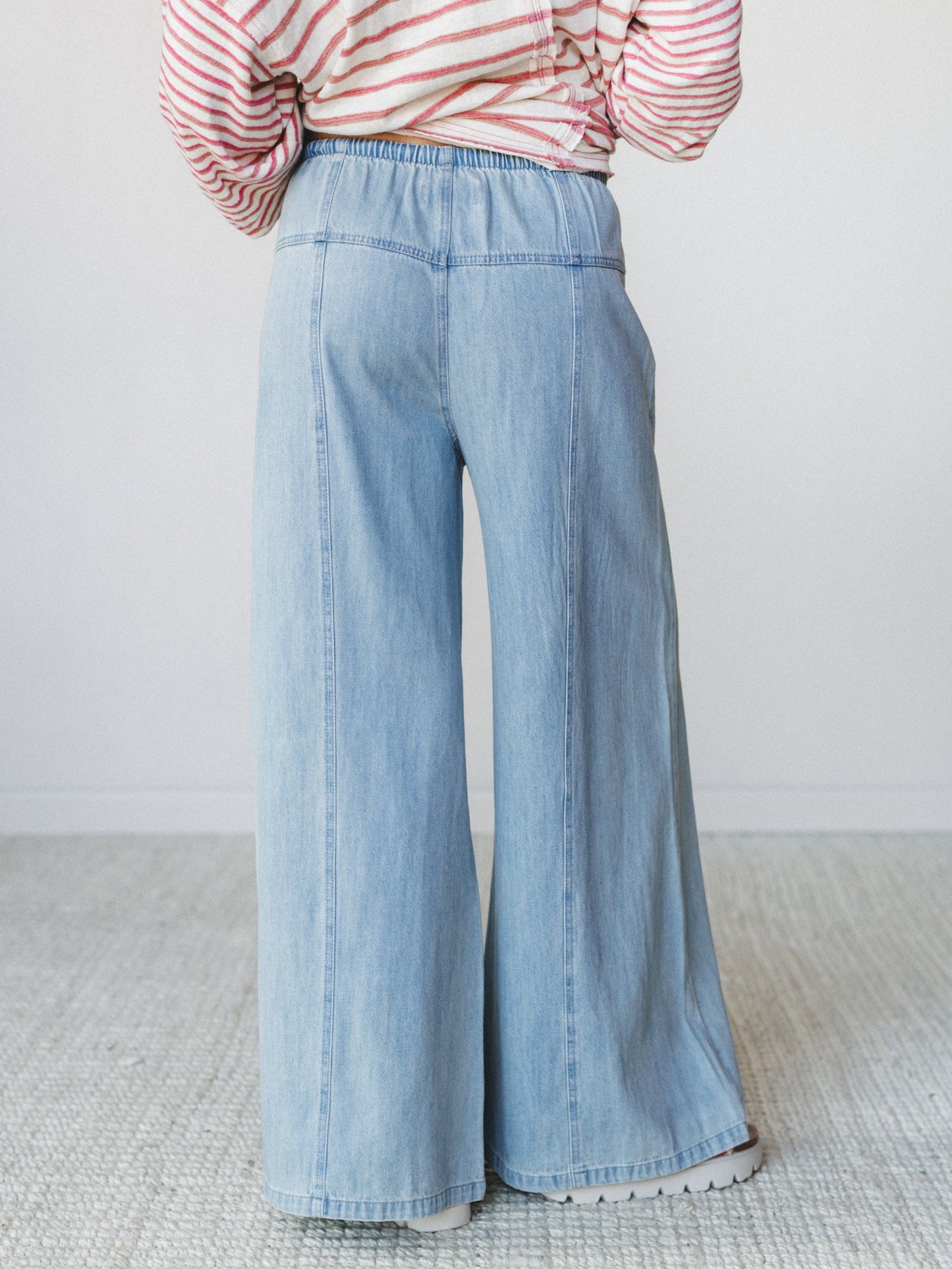 Surf's Up Wide Leg Jeans - Denim