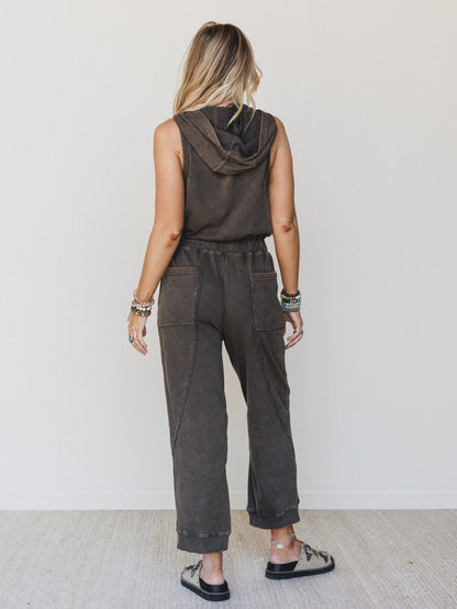Ryder Hooded Jumpsuit - Ash
