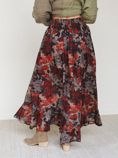 Lunar Bloom Skirt - Natural