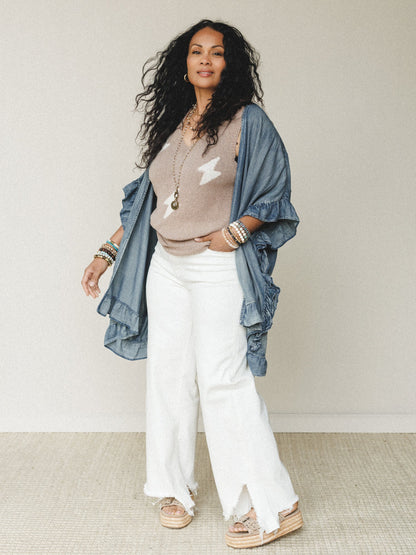 Aero Distressed Jeans - White