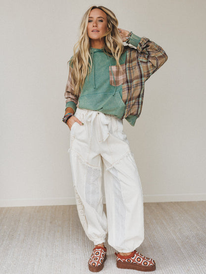 Lace Daze Pants - Cream
