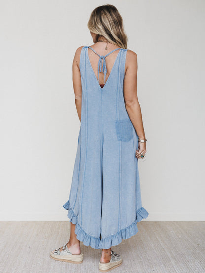 Wild Sun Jumpsuit - Dusty Blue