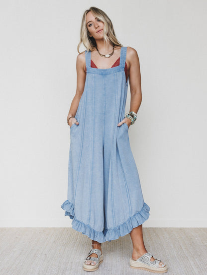 Wild Sun Jumpsuit - Dusty Blue