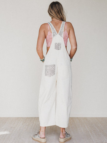 The Nest Easy Sunday Overalls - Ecru