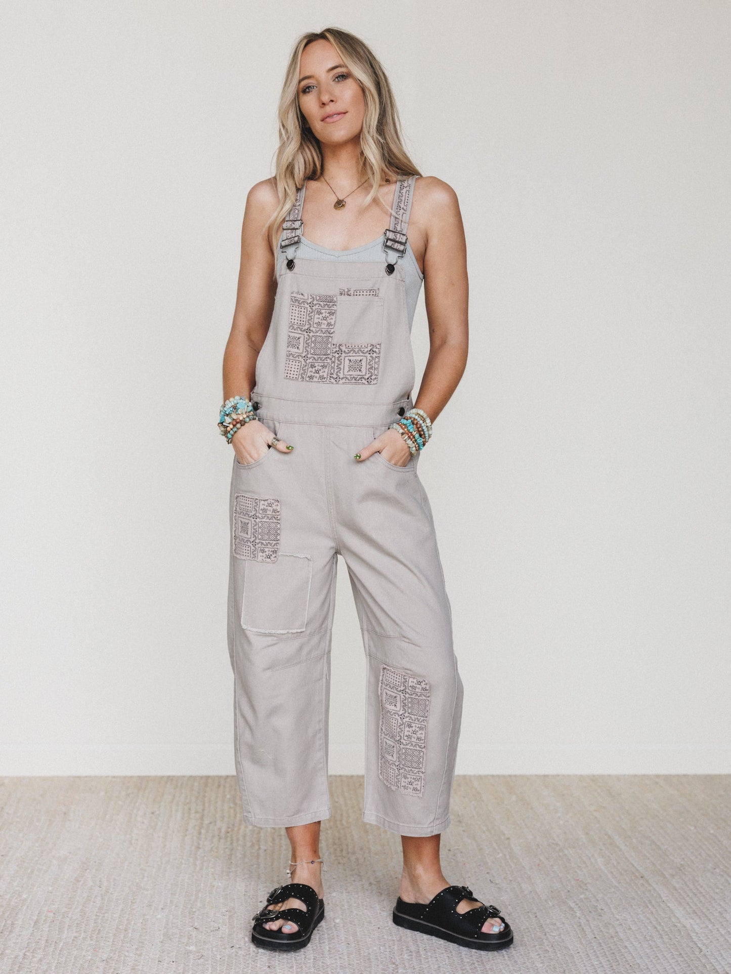 The Nest Easy Sunday Overalls - Taupe