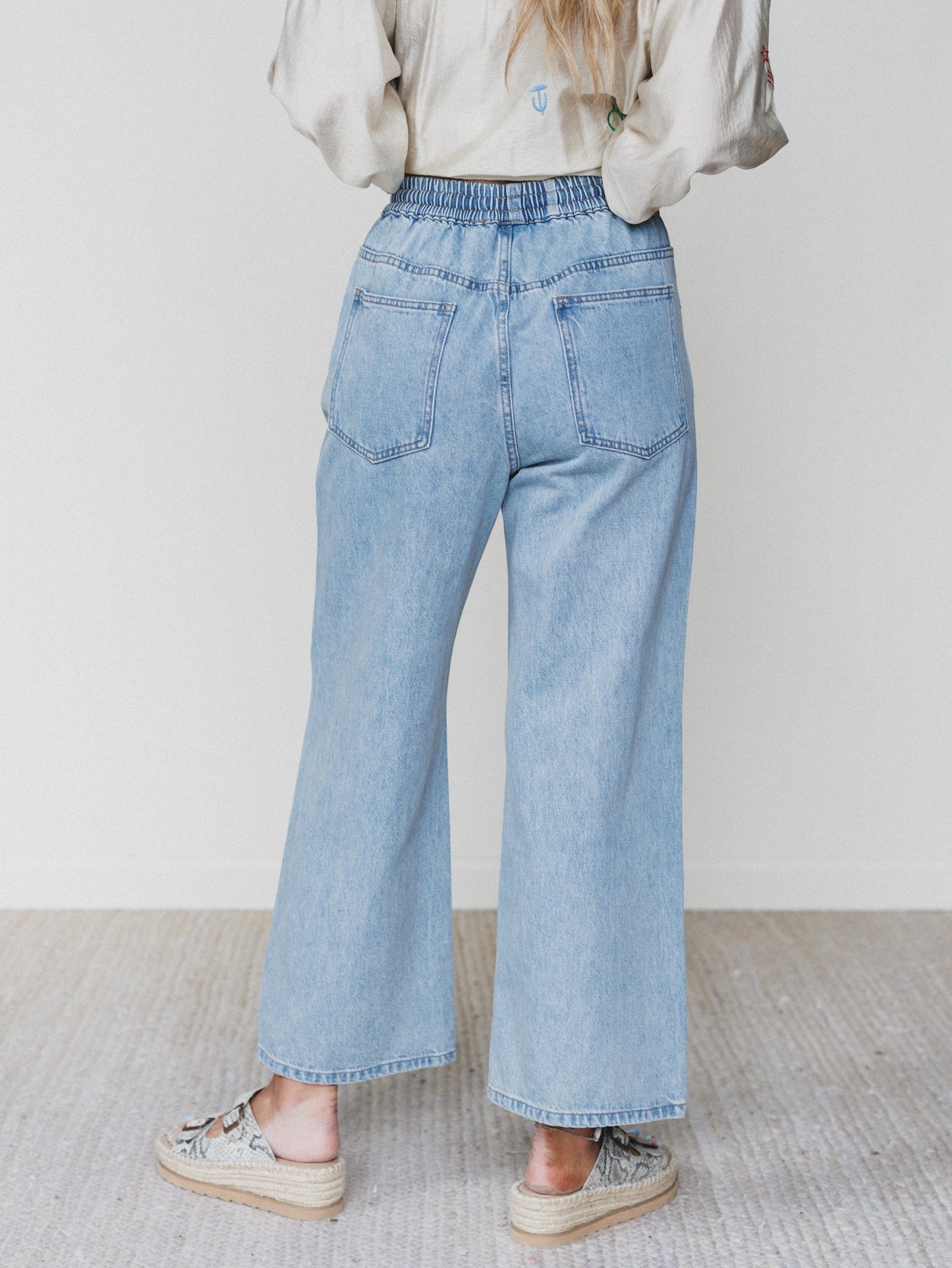 The Nest Soft Petal Denim Pants - Denim