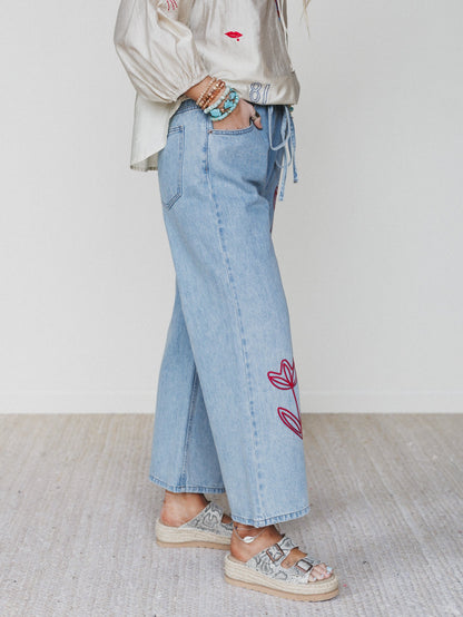 The Nest Soft Petal Denim Pants - Denim