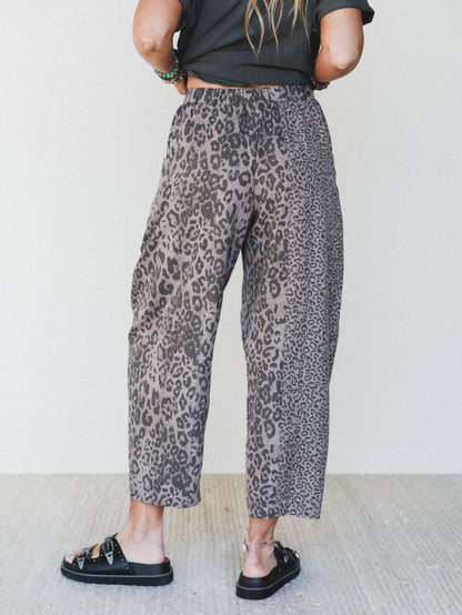 Animal Feeling Pants - Mocha Leopard
