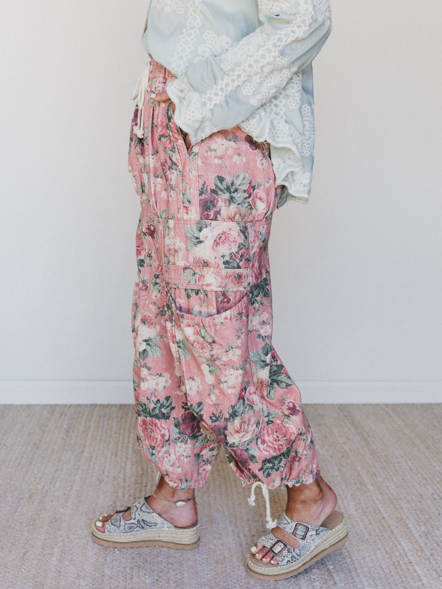 Flower Party Pants - Pink