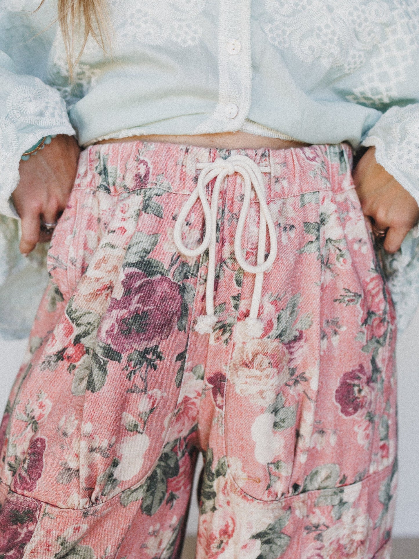 Flower Party Pants - Pink