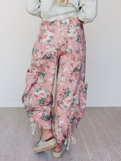 Flower Party Pants - Pink