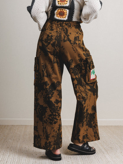 Cowgirl Song Cargo Pants - Golden Brown