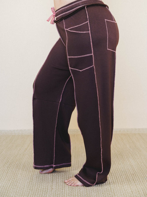 Lounge Hour Pants - Mocha Brown