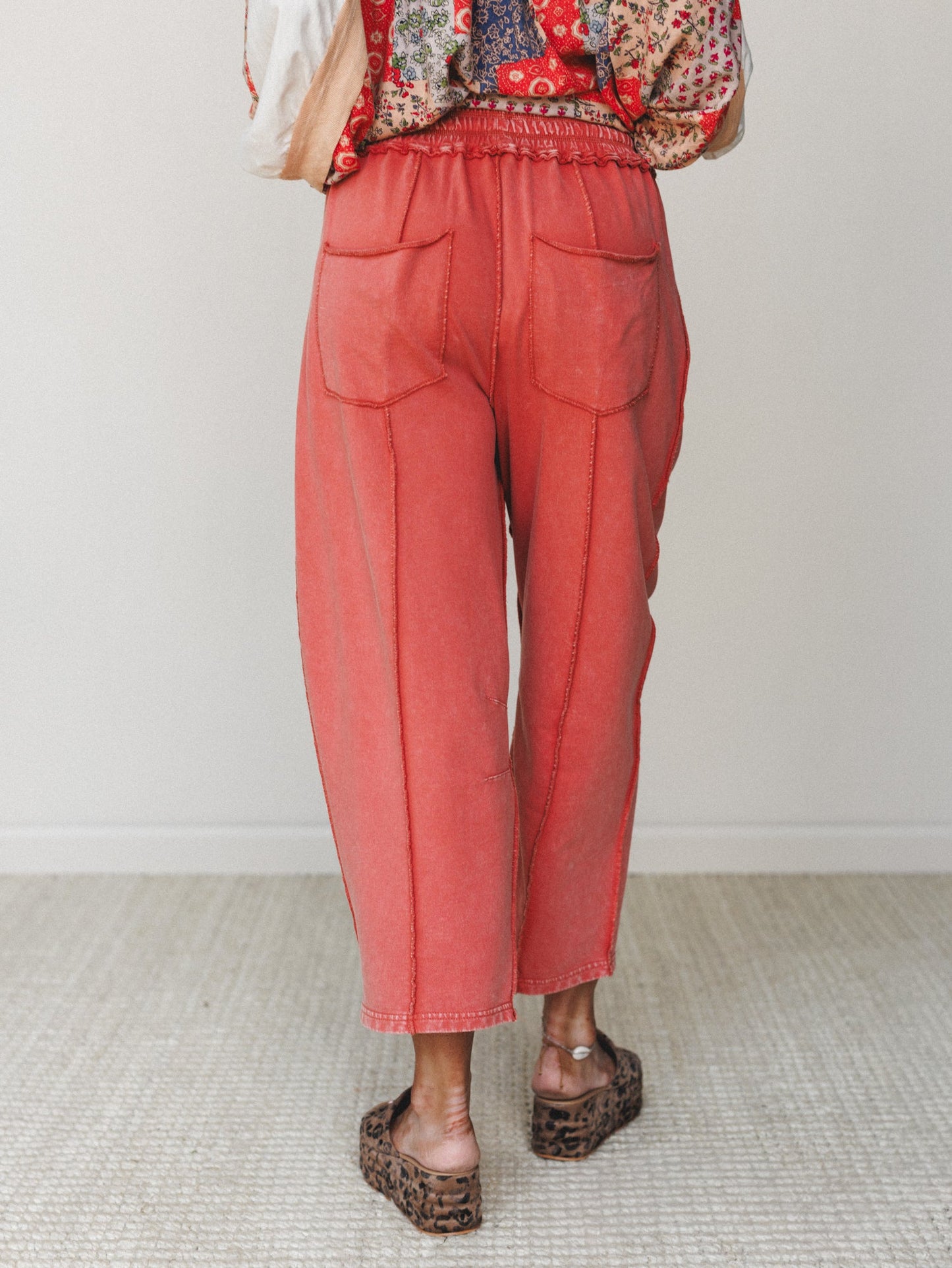 Magnolia Barrel Pants - Brick