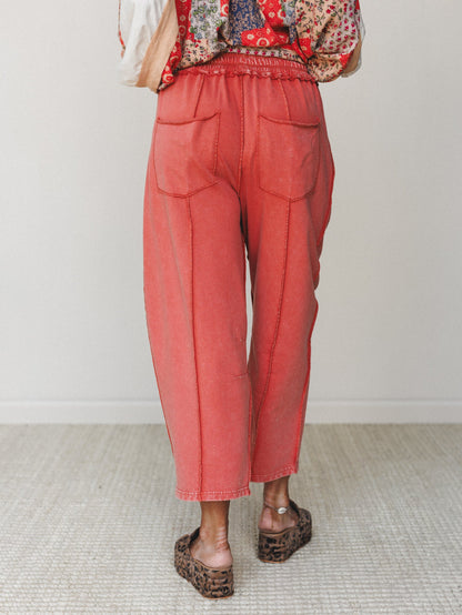 Magnolia Barrel Pants - Brick