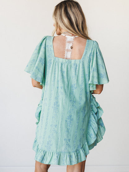Goldie Floral Romper - Sage