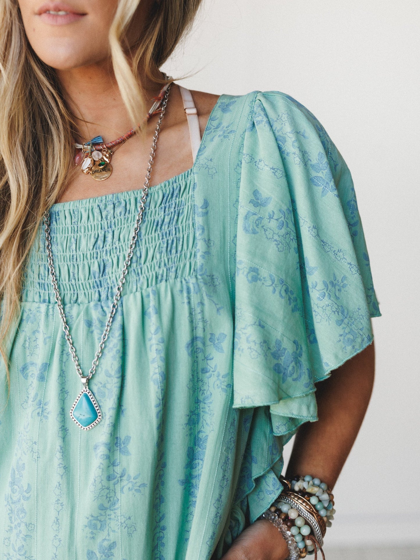 Goldie Floral Romper - Sage