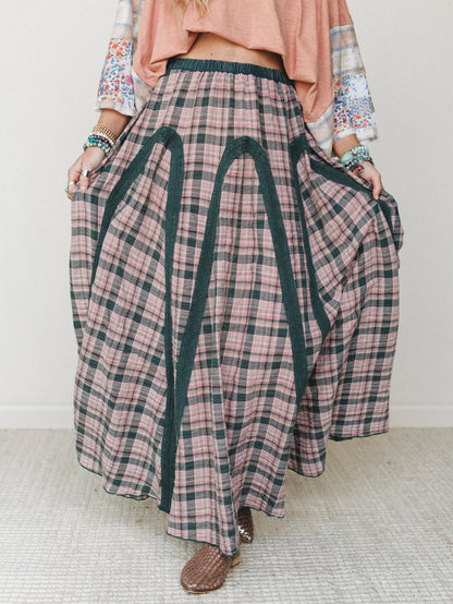 Aurora Maxi Skirt - Forest Green