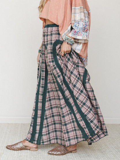 Aurora Maxi Skirt - Forest Green