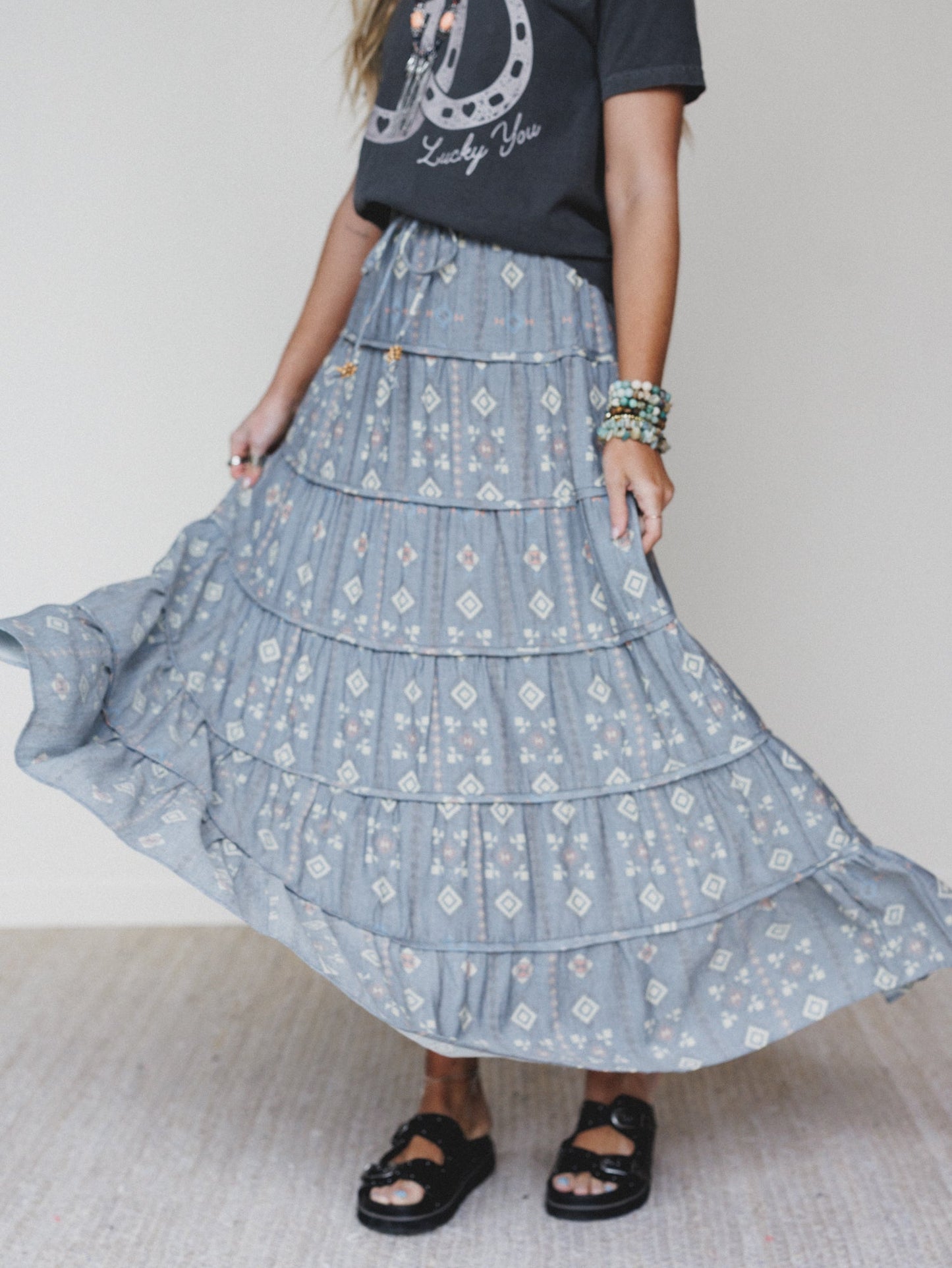Timeless Love Maxi Skirt - Denim